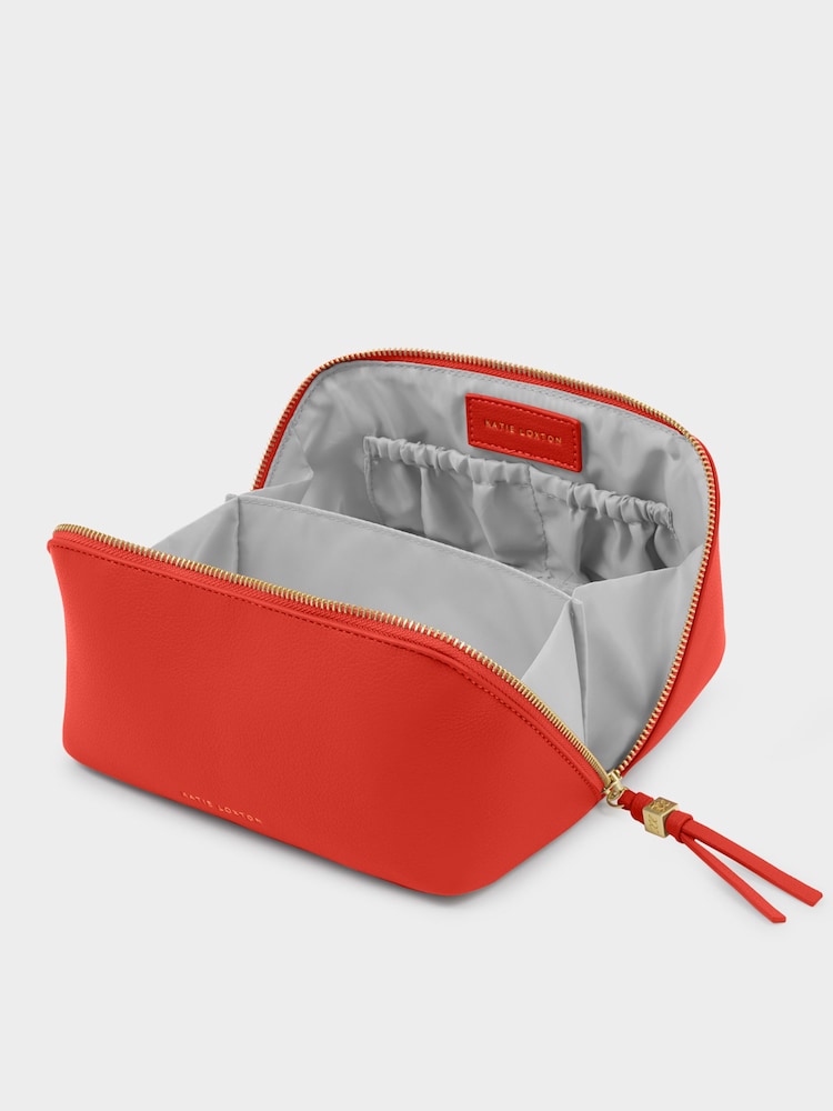 Katie Loxton Orange Soho Medium Make Up Wash Bag - Image 2 of 4