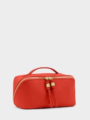 Katie Loxton Orange Soho Medium Make Up Wash Bag - Image 4 of 4