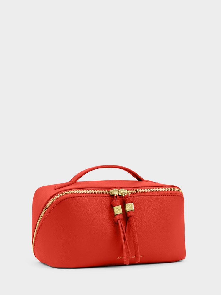 Katie Loxton Orange Soho Medium Make Up Wash Bag - Image 4 of 4
