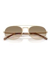 Emporio Armani 0EA2171 Pilot Gold Sunglasses - Image 2 of 5
