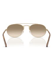 Emporio Armani 0EA2171 Pilot Gold Sunglasses - Image 3 of 5