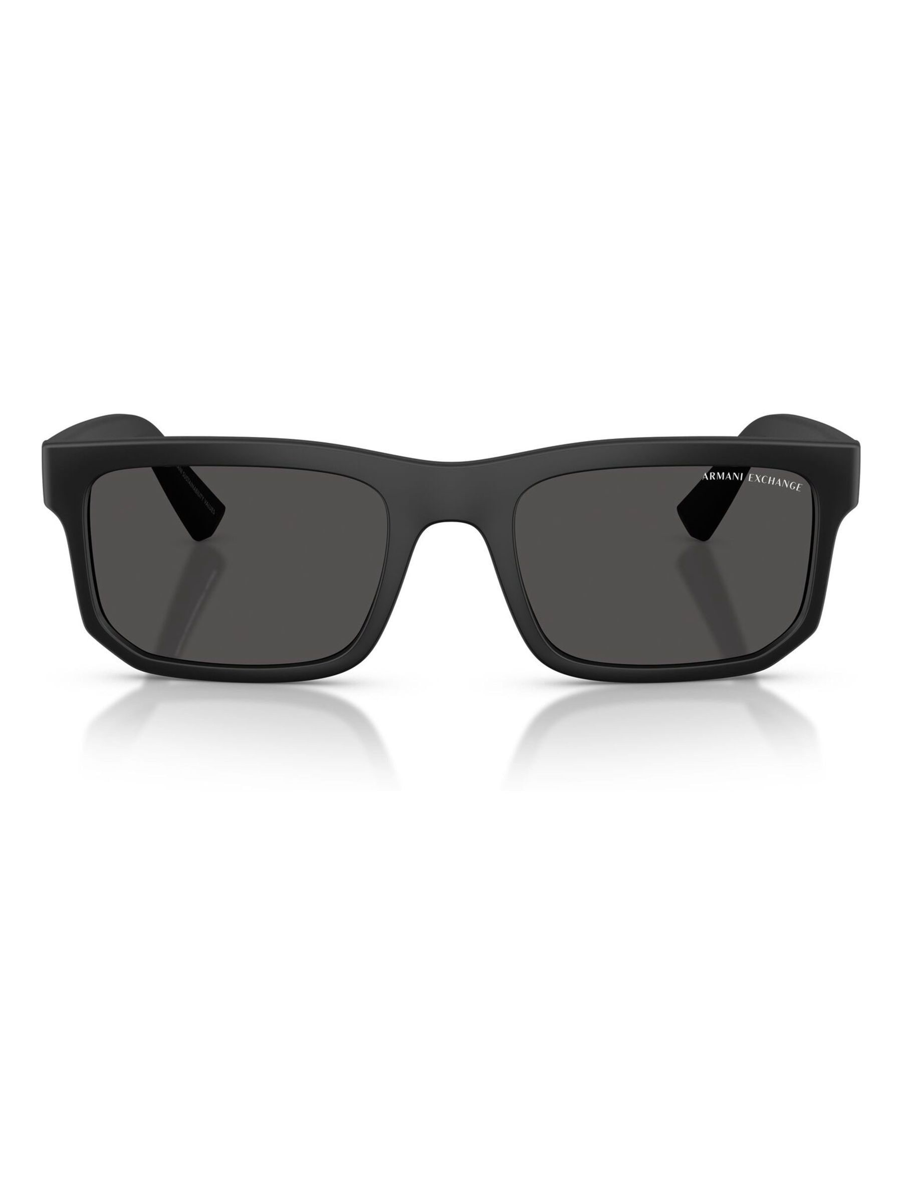 Armani Exchange Men's Black Square Sunglasses