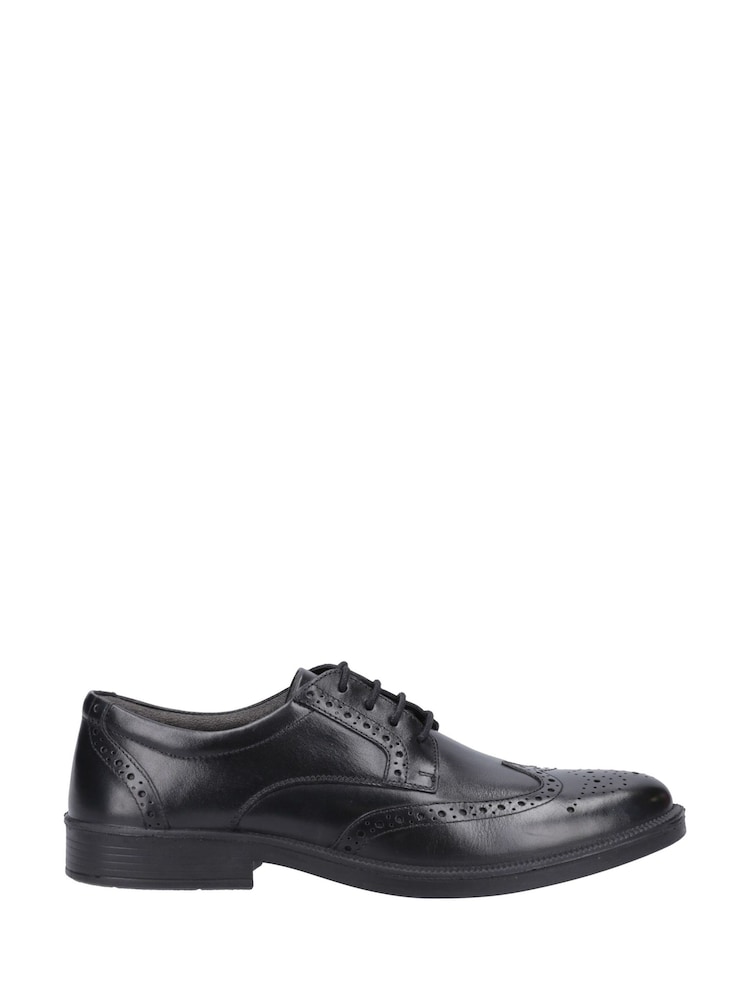 Hush Puppies Black Nolan Brogue Shoe - Image 1 of 6 Hush Puppies Black Nolan Brogue Shoe - Image 1 of 6