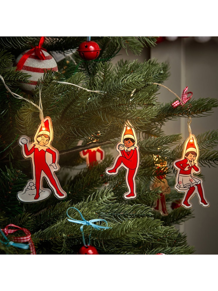 Lights4fun White and Red The Elf On The Shelf® 2D Fairy Lights - Image 2 of 4