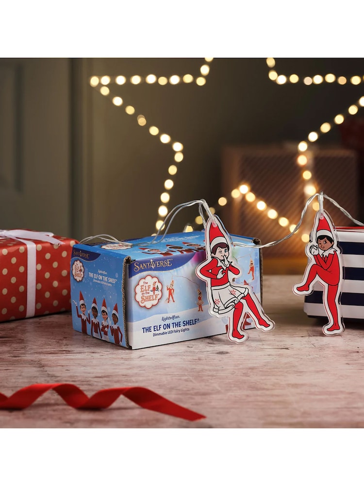 Lights4fun White and Red The Elf On The Shelf® 2D Fairy Lights - Image 4 of 4