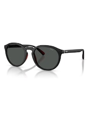 Polo Ralph Lauren Black 0Ph4232U Round Sunglasses - Image 1 of 5