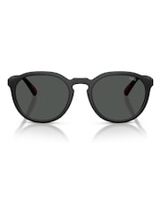 Polo Ralph Lauren Black 0Ph4232U Round Sunglasses - Image 4 of 5