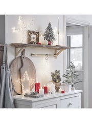 Lights4fun Red TruGlow LED Pillar Candle Trio - Image 4 of 6