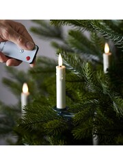 Lights4fun Ivory 10 TruGlow Christmas Tree Candle Lights - Image 2 of 3