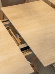 Kettler Cream Oslo 6 Seater Extending Dining Table - Image 3 of 7