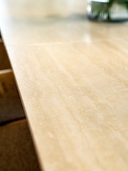 Kettler Cream Oslo 6 Seater Extending Dining Table - Image 4 of 7