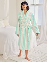 Chelsea Peers Cotton Towelling Stripe Dressing Gown - صورة 1 من 4