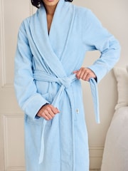 Chelsea Peers コットン タオル地 Good Morning 刺繍入り ドレッシングガウン - 画像 3 / 4