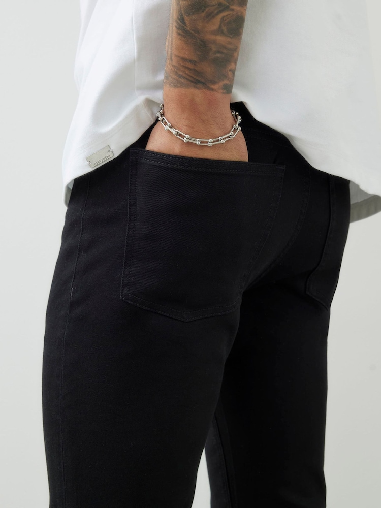 River Island Black Stay Skinny Jeans - Image 4 of 4