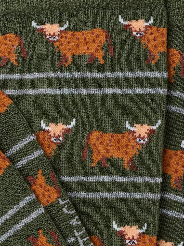FatFace Highland Cow Sokker - Bilde 2 av 2