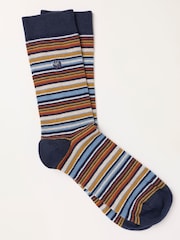 FatFace Navy Striped Socks - Image 1 of 2