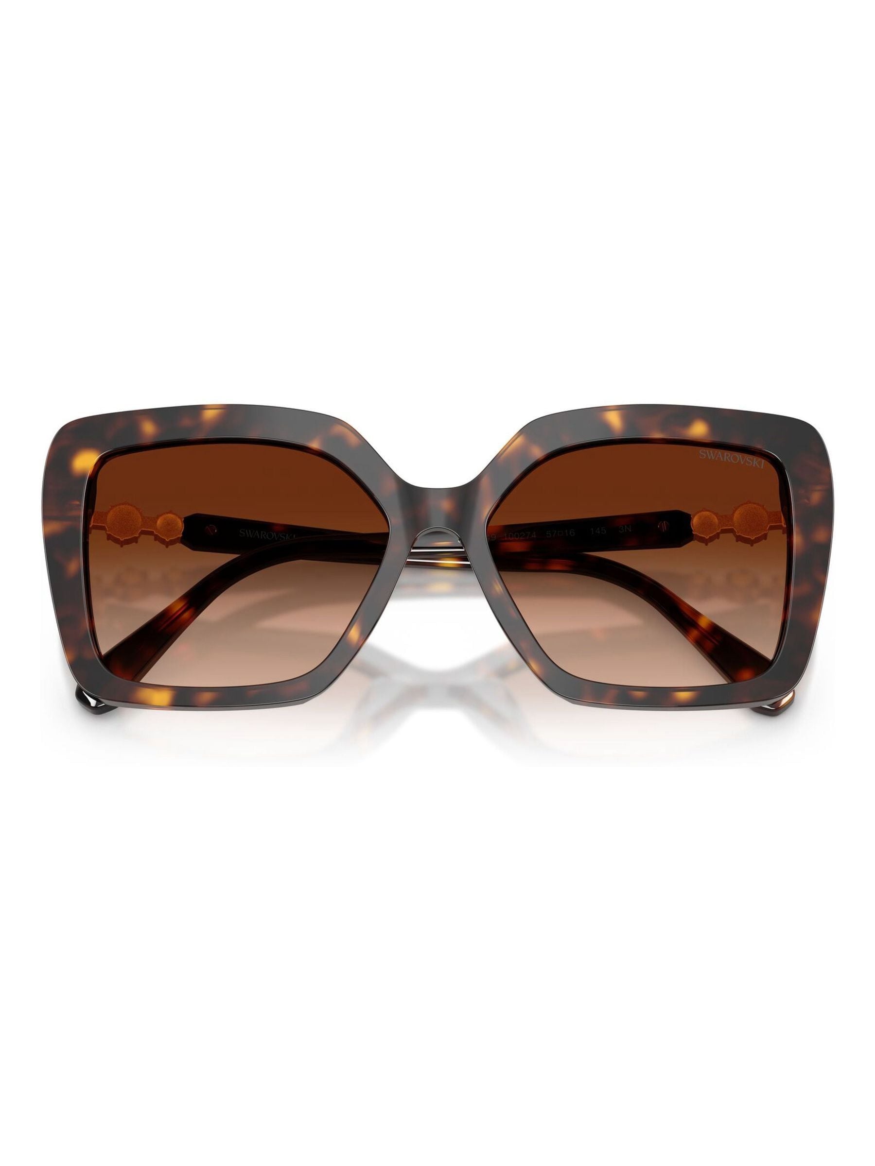 Swarovski Acetate Butterfly Sunglasses - Female - Sunglasses - Brown - 57 Mm - Accessories - Image 3