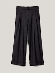 Jigsaw Blue Stanley Flecked Belted Trouser - Image 6 of 6