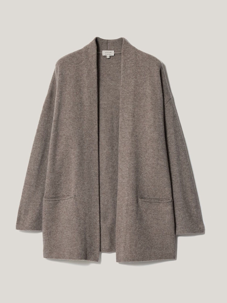 Jigsaw Natural Wool Blend Relaxed Cardigan - Image 5 of 5 Jigsaw Natural Wool Blend Relaxed Cardigan - Image 5 of 5