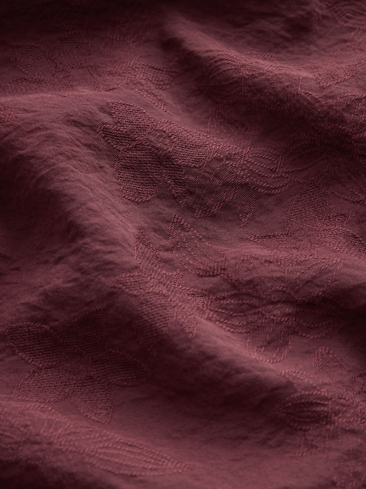 Burgundy Jacquard Balloon Trousers - Image 5 of 5 Burgundy Jacquard Balloon Trousers - Image 5 of 5