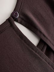 Chocolate Twist Waist Jersey Jumpsuit - Image 7 of 7