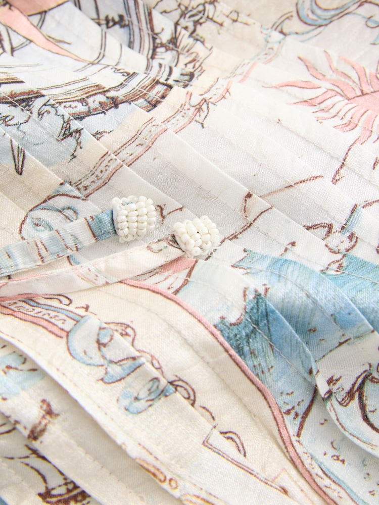 Map Print Tie Strap Balloon Jumpsuit - Image 8 of 8 Map Print Tie Strap Balloon Jumpsuit - Image 8 of 8