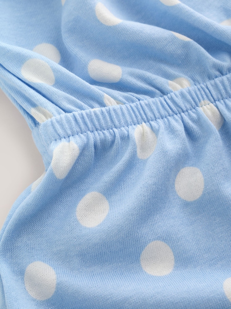 Blue/White Polka Dot Twist Front Bandeau Playsuit - Image 9 of 9 Blue/White Polka Dot Twist Front Bandeau Playsuit - Image 9 of 9
