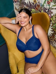 Elomi Blue Nerina Underwire Plunge Bra - Stretch - Image 1 of 7