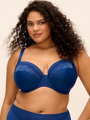 Elomi Blue Nerina Underwire Plunge Bra - Stretch - Image 4 of 7
