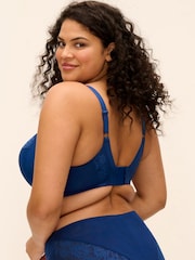 Elomi Blue Nerina Underwire Plunge Bra - Stretch - Image 6 of 7