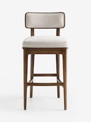 Laura Ashley Hundon Chenille Natural Barcombe Bar Stool - Image 1 of 4