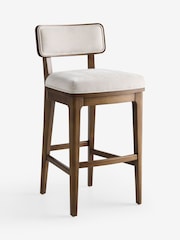 Laura Ashley Hundon Chenille Natural Barcombe Bar Stool - Image 2 of 4