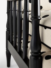 Rockett St George Polka Noir Monochrome Rebel Spindle Accent Chair - Image 11 of 11