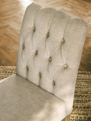 Laura Ashley Baron Chenille Hazlenut Ropsley Set of 2 Dining Chair - Image 2 of 7