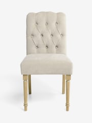 Laura Ashley Baron Chenille Hazlenut Ropsley Set of 2 Dining Chair - Image 4 of 7