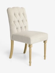 Laura Ashley Baron Chenille Hazlenut Ropsley Set of 2 Dining Chair - Image 5 of 7