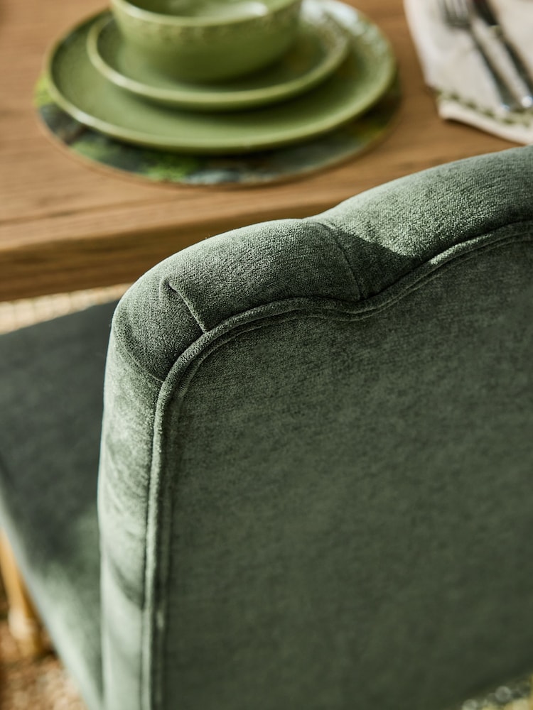 Laura Ashley Hundon Dark Green Ropsley Set of 2 Dining Chair - Image 2 of 7 Laura Ashley Hundon Dark Green Ropsley Set of 2 Dining Chair - Image 2 of 7