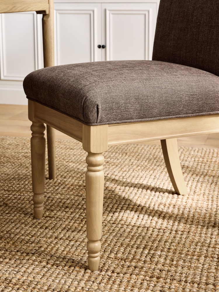Laura Ashley Set of 2 Audra Hazlenut Sarsden Dining Chairs - Image 2 of 7