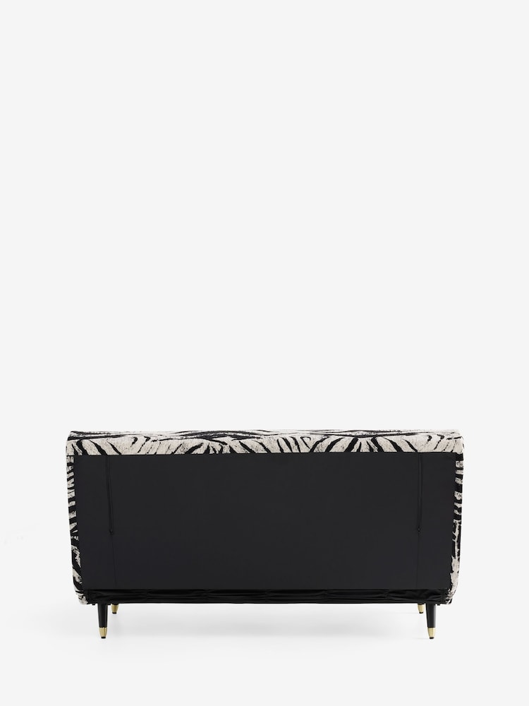 Rockett St George Zebra Woven Black Cream Mabel Large 2 Seater Sofabed - Image 10 of 10 Rockett St George Zebra Woven Black Cream Mabel Large 2 Seater Sofabed - Image 10 of 10