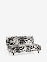 Rockett St George Zebra Woven Black  Cream Mabel Large 2 Seater Sofabed - Image 8 of 10