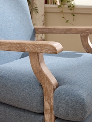 Laura Ashley Doveridge Seaspray Blue Navenby Accent Chair - Image 2 of 7