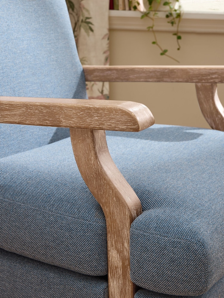 Laura Ashley Doveridge Seaspray Blue Navenby Accent Chair - Image 2 of 7 Laura Ashley Doveridge Seaspray Blue Navenby Accent Chair - Image 2 of 7