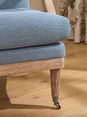 Laura Ashley Doveridge Seaspray Blue Navenby Accent Chair - Image 3 of 7
