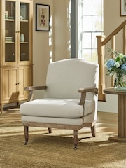 Laura Ashley Doveridge Natural Biscuit Navenby Accent Chair - Image 1 of 7