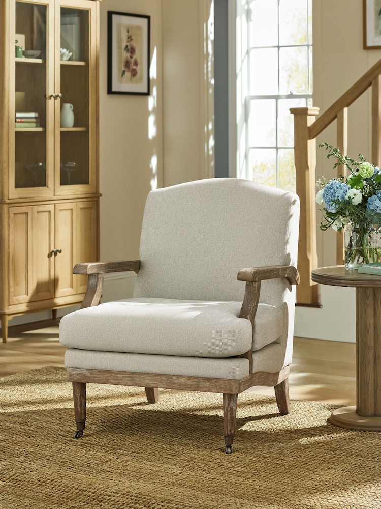 Laura Ashley Doveridge Natural Biscuit Navenby Accent Chair - Image 1 of 7 Laura Ashley Doveridge Natural Biscuit Navenby Accent Chair - Image 1 of 7
