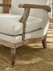 Laura Ashley Doveridge Natural Biscuit Navenby Accent Chair - Image 2 of 7