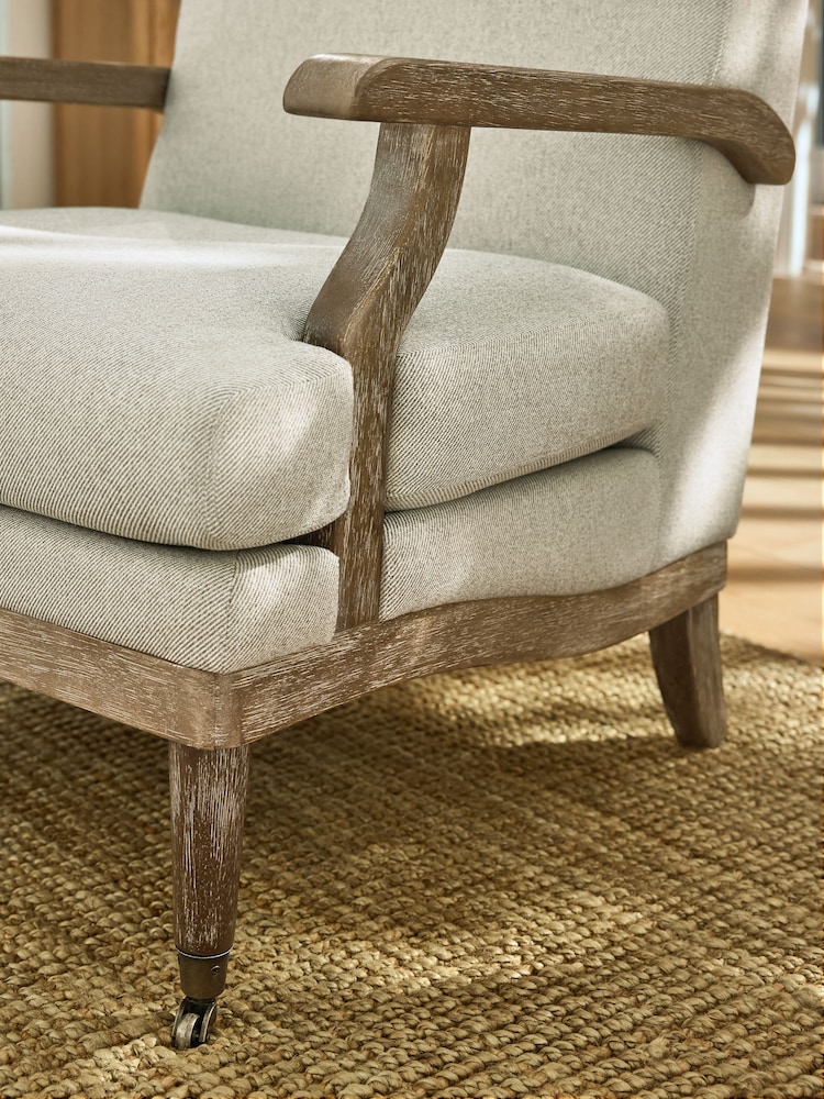 Laura Ashley Doveridge Natural Biscuit Navenby Accent Chair - Image 2 of 7 Laura Ashley Doveridge Natural Biscuit Navenby Accent Chair - Image 2 of 7