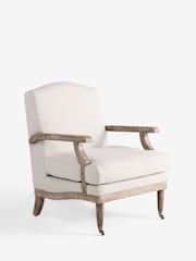 Laura Ashley Doveridge Natural Biscuit Navenby Accent Chair - Image 4 of 7
