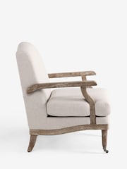 Laura Ashley Doveridge Natural Biscuit Navenby Accent Chair - Image 6 of 7