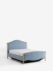 Laura Ashley Doveridge Seaspray Blue Sarsden Wooden And Upholstered Ottoman Storage Bed Frame - Image 5 of 6